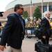 Michigan head coach Brady Hoke makes his way into the stadium before the start of the season home opener against Central Michigan at Michigan Stadium on Saturday, August 31, 2013. Melanie Maxwell | AnnArbor.com